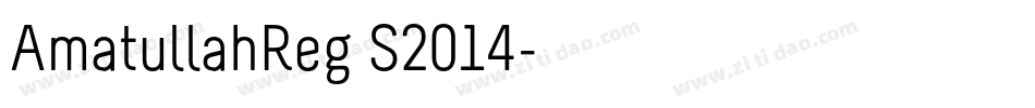 AmatullahReg S2014字体转换